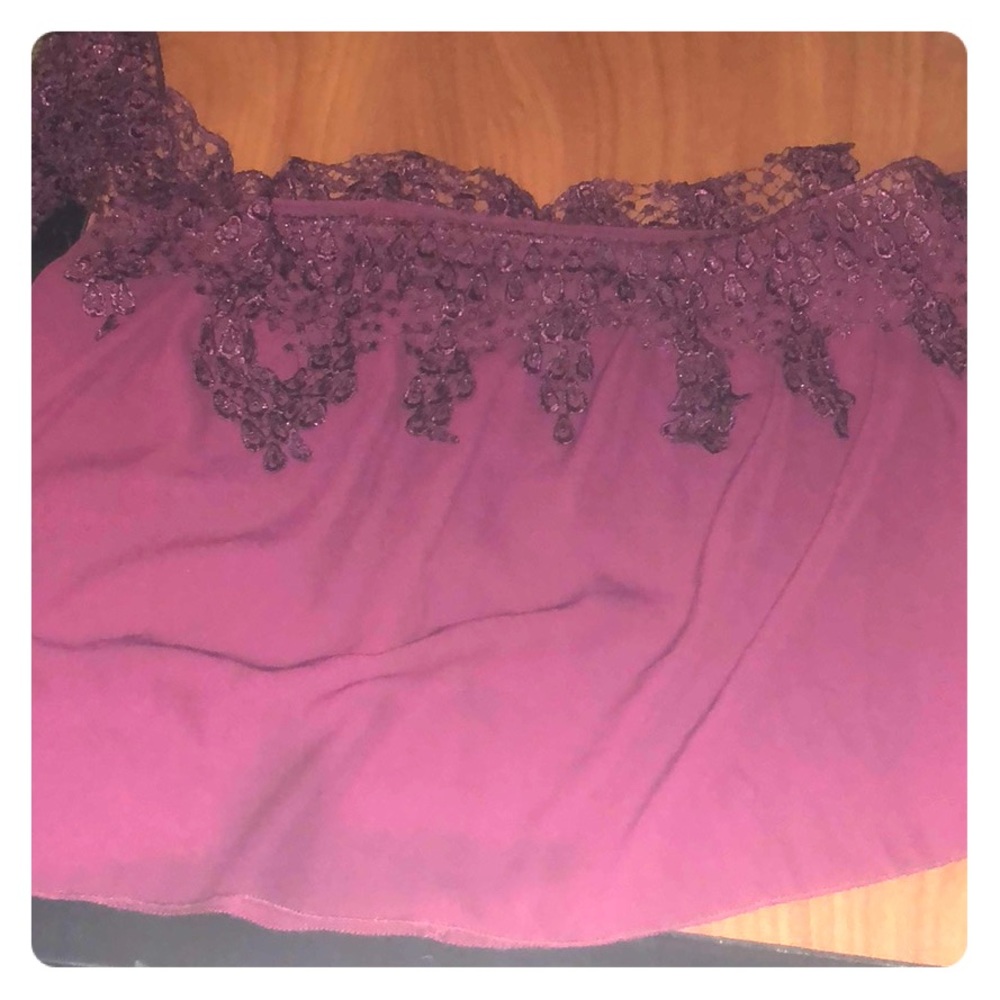 Off shoulder lace top